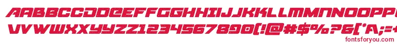 starcruiseritalic Font – Red Fonts on White Background