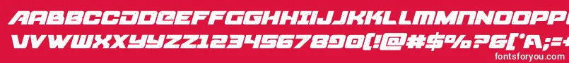 starcruiseritalic Font – White Fonts on Red Background