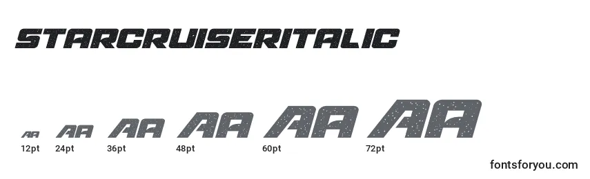 Starcruiseritalic Font Sizes