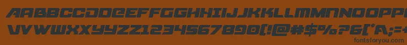 starcruisersemital Font – Black Fonts on Brown Background
