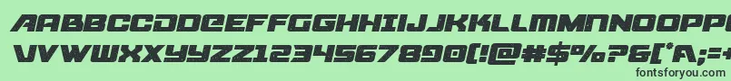 starcruisersemital Font – Black Fonts on Green Background