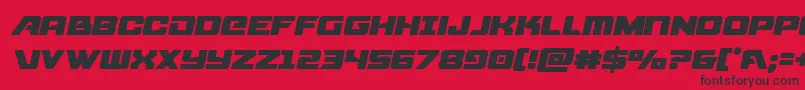 starcruisersemital Font – Black Fonts on Red Background