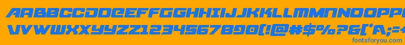 starcruisersemital Font – Blue Fonts on Orange Background