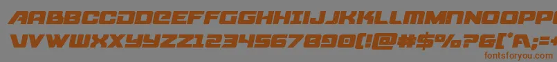 starcruisersemital Font – Brown Fonts on Gray Background