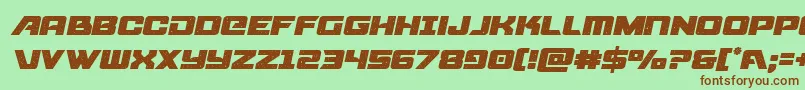 starcruisersemital Font – Brown Fonts on Green Background