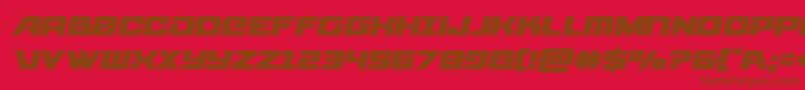 starcruisersemital Font – Brown Fonts on Red Background