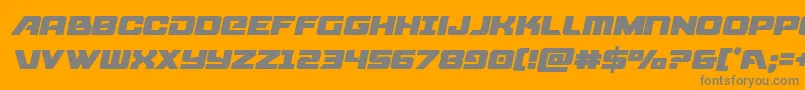 starcruisersemital Font – Gray Fonts on Orange Background