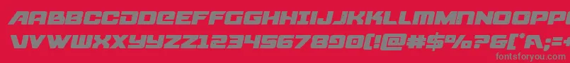 starcruisersemital Font – Gray Fonts on Red Background