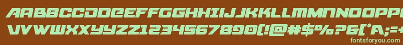 starcruisersemital Font – Green Fonts on Brown Background