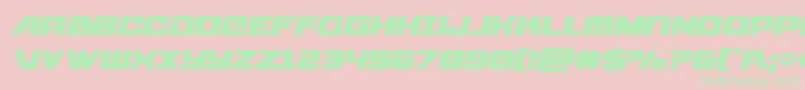 starcruisersemital Font – Green Fonts on Pink Background