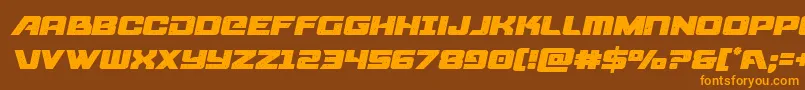 starcruisersemital Font – Orange Fonts on Brown Background