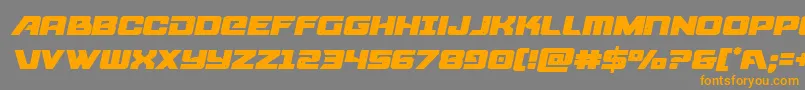 starcruisersemital Font – Orange Fonts on Gray Background