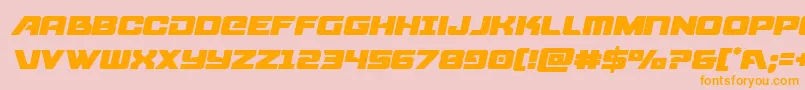 starcruisersemital Font – Orange Fonts on Pink Background