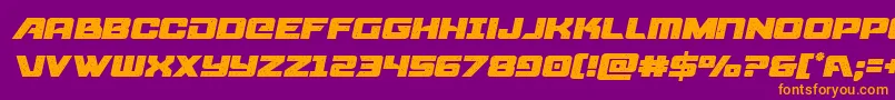 starcruisersemital Font – Orange Fonts on Purple Background