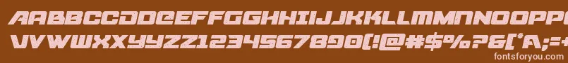 starcruisersemital Font – Pink Fonts on Brown Background