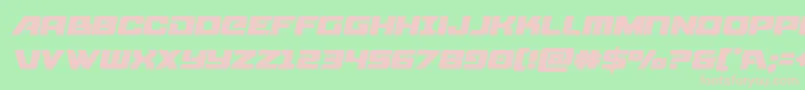 starcruisersemital Font – Pink Fonts on Green Background