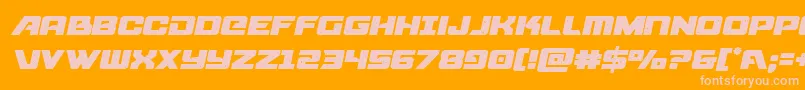 starcruisersemital Font – Pink Fonts on Orange Background