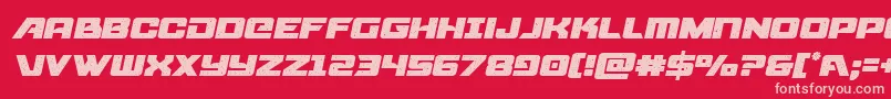 starcruisersemital Font – Pink Fonts on Red Background
