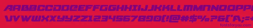 starcruisersemital Font – Purple Fonts on Red Background