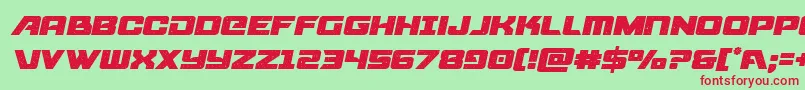 starcruisersemital Font – Red Fonts on Green Background