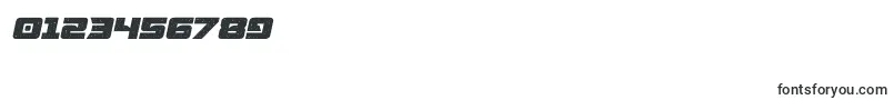 starcruisersemitalic Font – Fonts for Numbers and Digits