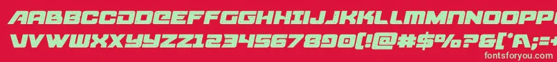 starcruisersemitalic Font – Green Fonts on Red Background