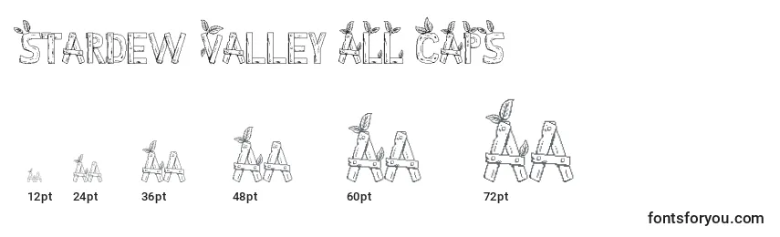 Размеры шрифта Stardew Valley ALL CAPS