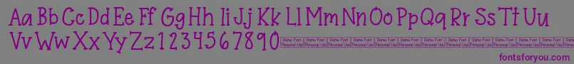 Stardom Demo Font – Purple Fonts on Gray Background