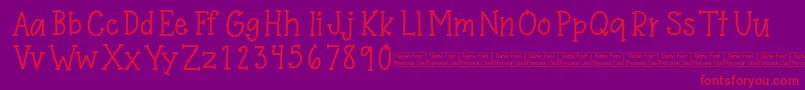 Stardom Demo Font – Red Fonts on Purple Background