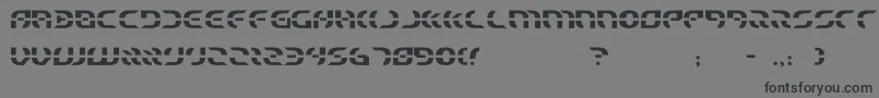 starfighter Font – Black Fonts on Gray Background