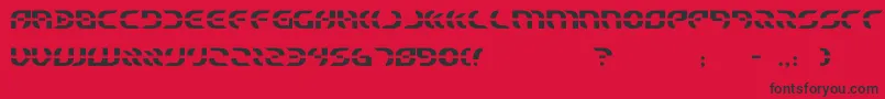starfighter Font – Black Fonts on Red Background