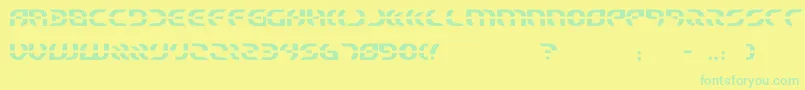 fuente starfighter – Fuentes Verdes Sobre Fondo Amarillo