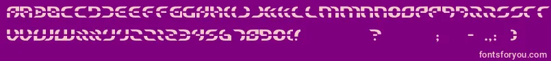 starfighter Font – Pink Fonts on Purple Background