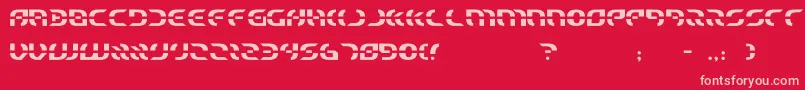 starfighter Font – Pink Fonts on Red Background