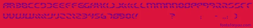 starfighter Font – Purple Fonts on Red Background