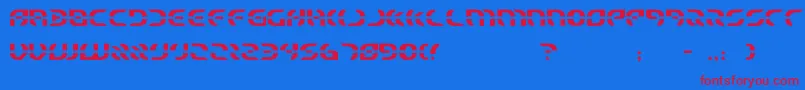 starfighter Font – Red Fonts on Blue Background