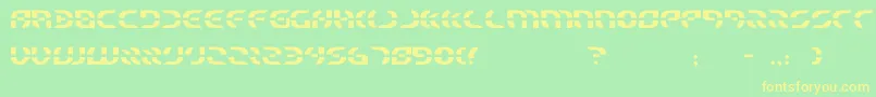 starfighter Font – Yellow Fonts on Green Background