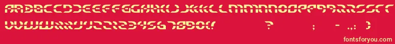 starfighter Font – Yellow Fonts on Red Background