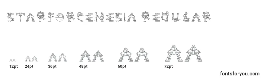 StarForceNesia Regular Font Sizes