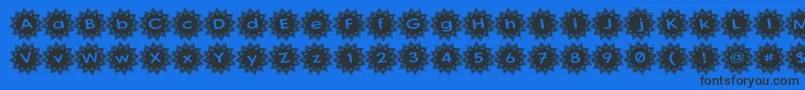 Stargit Ver2 Font – Black Fonts on Blue Background