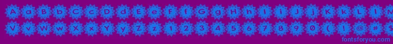 Stargit Ver2 Font – Blue Fonts on Purple Background