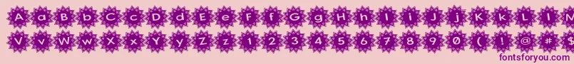 Stargit Ver2 Font – Purple Fonts on Pink Background