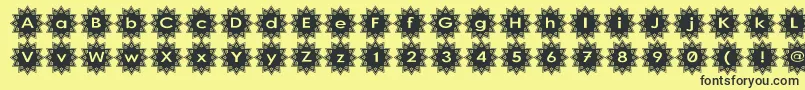 Stargit Font – Black Fonts on Yellow Background