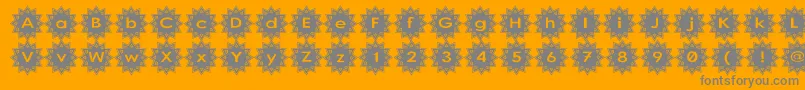 Stargit Font – Gray Fonts on Orange Background