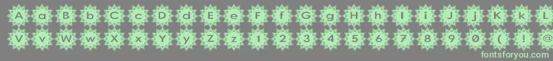 Stargit Font – Green Fonts on Gray Background