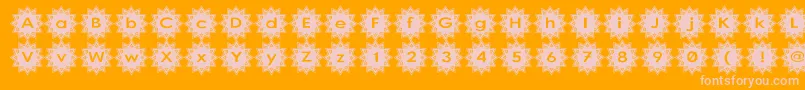 Stargit Font – Pink Fonts on Orange Background