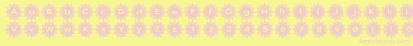 Stargit Font – Pink Fonts on Yellow Background