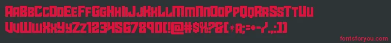 starguard Font – Red Fonts on Black Background