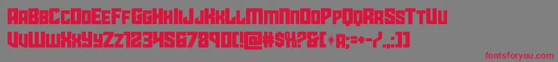 starguard Font – Red Fonts on Gray Background