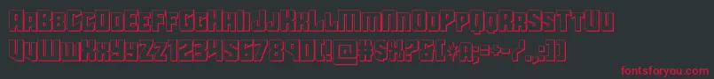 starguard3d Font – Red Fonts on Black Background